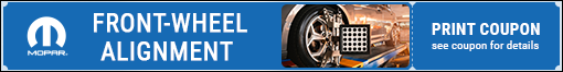 Front-Wheel Alignment Offer - click here