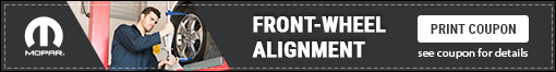 Front-Wheel Alignment Offer - click here