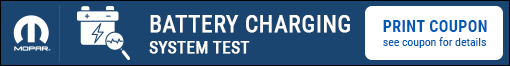 Battery Charging System Test Offer - Click Here